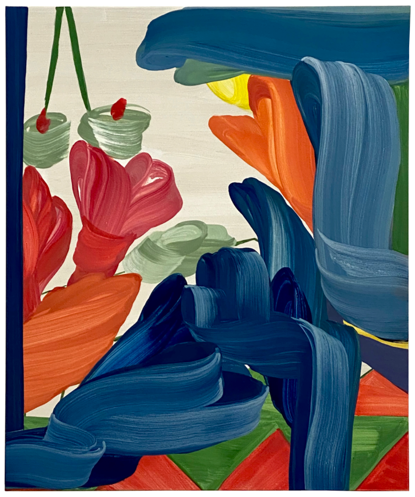 El Patio · egg tempera on cavnas · 120x100 cm · 2023 · El Patio · egg tempera on cavnas · 모제 아세프자 · Mojé Assefjah · (출처 = 갤러리 조은) · (Source = Gallery Joeun)
