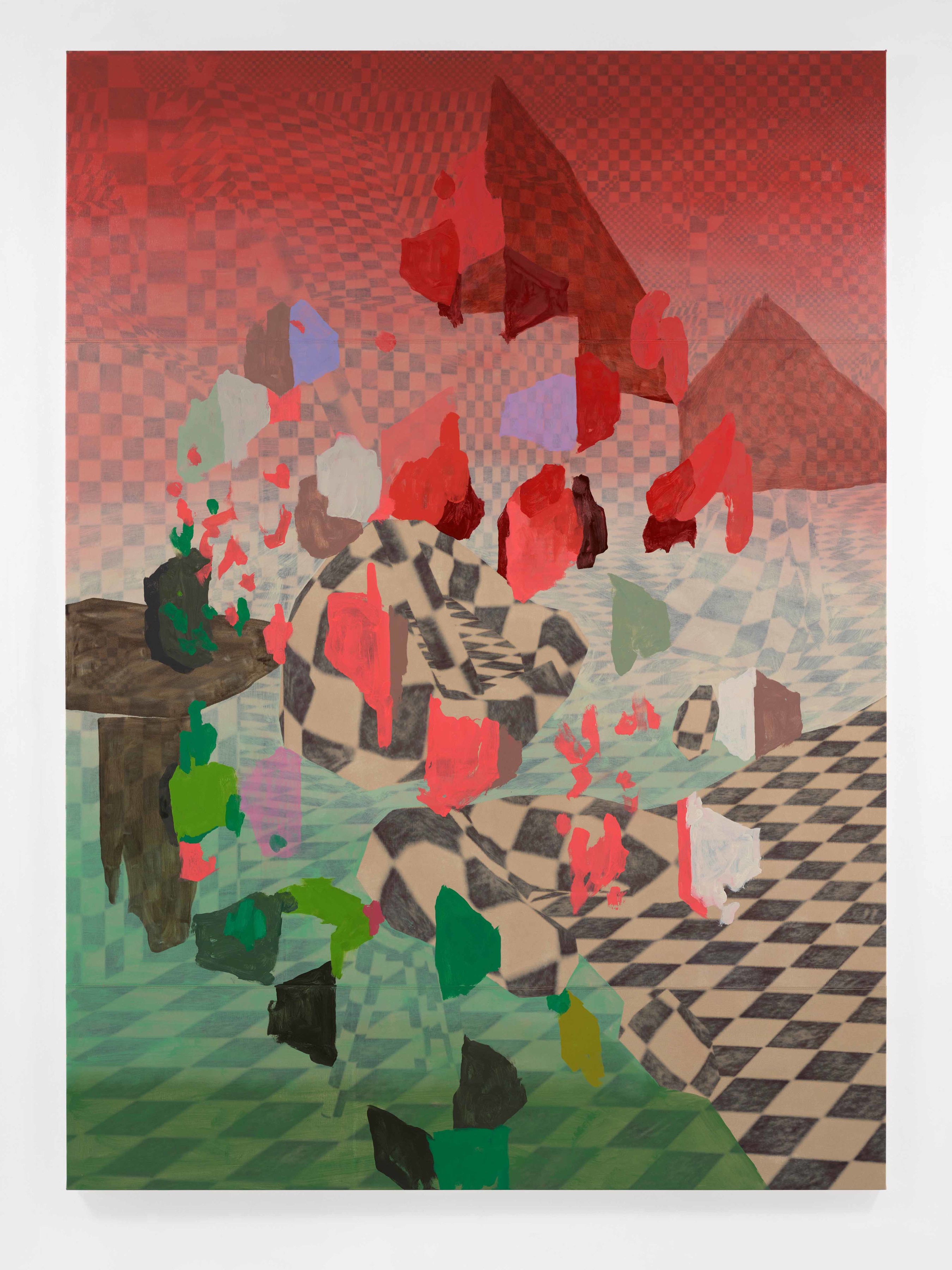 〈Nero〉 · oil paint and inkjet on canvas · 250x180x4cm · 2023 · Nero · oil paint and inkjet on canvas · 토비 지글러 · Toby Ziegler · Courtesy of the artist & PKM Gallery · Courtesy of the artist & PKM Gallery