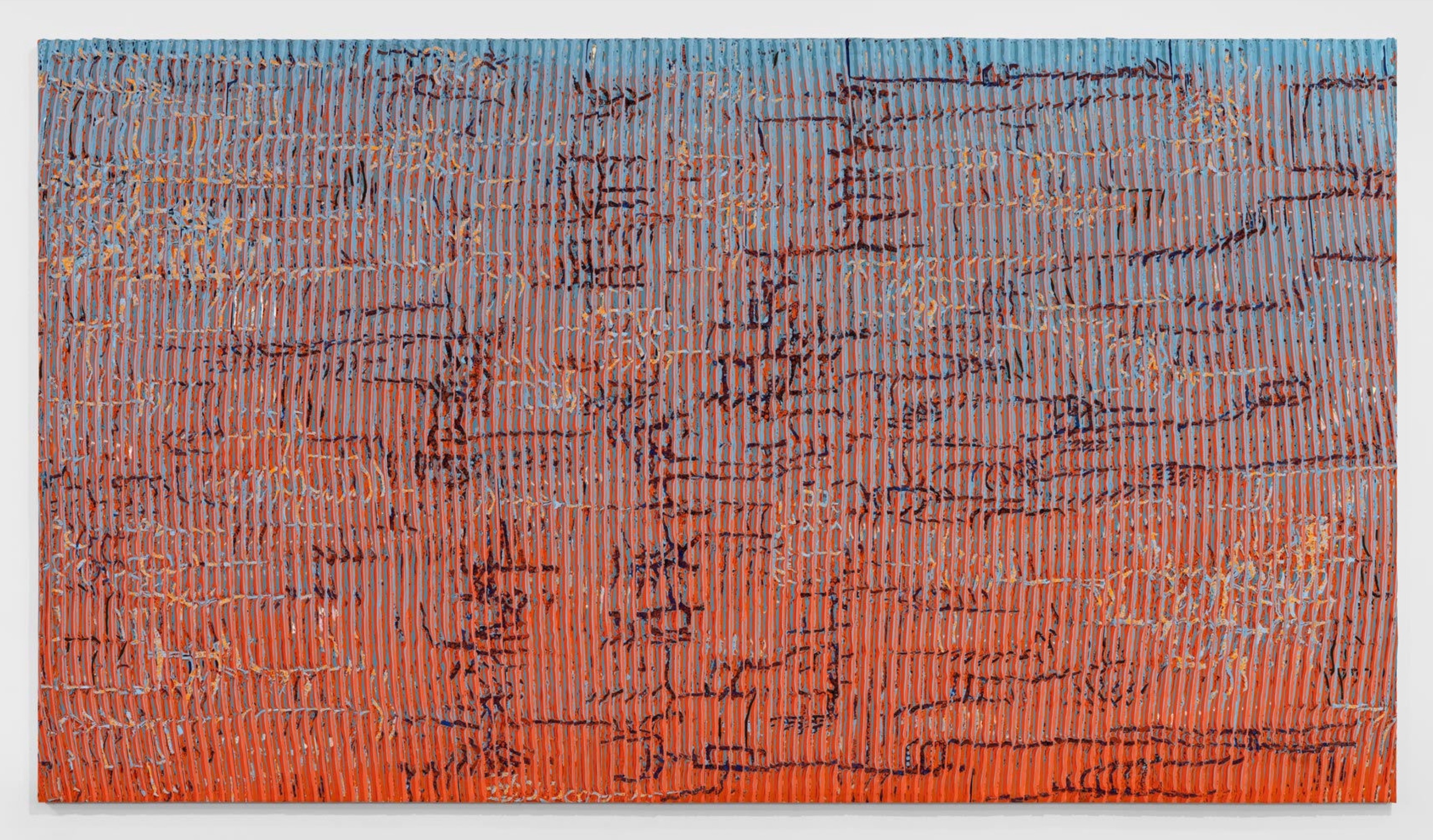 Atmosphere Collapse · Latex paint on panel · 152.4 x 273.7 cm · 2023 · Atmosphere Collapse · Latex paint on panel · 로리엘 벨트란 · Loriel Beltrán · (출처 = 리만머핀, © Loriel Beltrán. Courtesy the artist and Lehmann Maupin, New York, Hong Kong, Seoul, and London and CENTRAL FINE, Miami Beach Photo by Zachary Balber) · (Source = Lehmann Maupin, © Loriel Beltrán. Courtesy the artist and Lehmann Maupin, New York, Hong Kong, Seoul, and London and CENTRAL FINE, Miami Beach Photo by Zachary Balber)