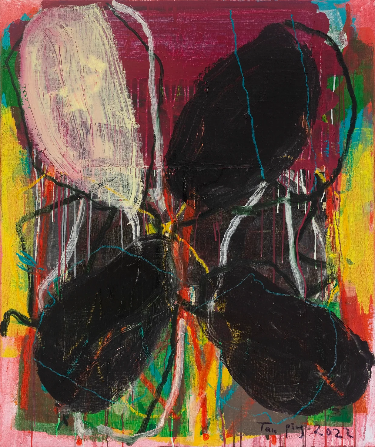 Ant · acrylic on canvas · 120x100cm · 2022 · Ant · acrylic on canvas · Tan Ping · Tan Ping · (출처 = 탕컨템퍼러리) · (Source = Tang Contemporary)