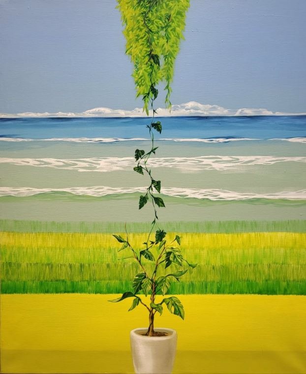 자라나다 · oil on canvas · 60x72cm · 2023 · oil on canvas · 박중선 · Park Joong-seon · (이미지 출처 = 이젤갤러리) · (Image Source = easel gallery)