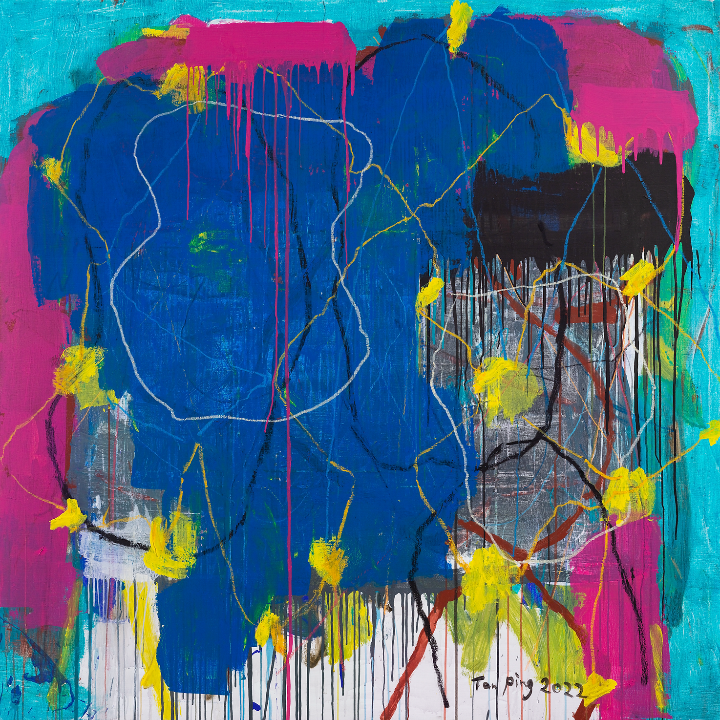 Untitled · acrylic on canvas · 100x120cm · 2022 · Untitled · acrylic on canvas · Tan Ping · Tan Ping · (출처 = 탕컨템퍼러리) · (Source = Tang Contemporary)