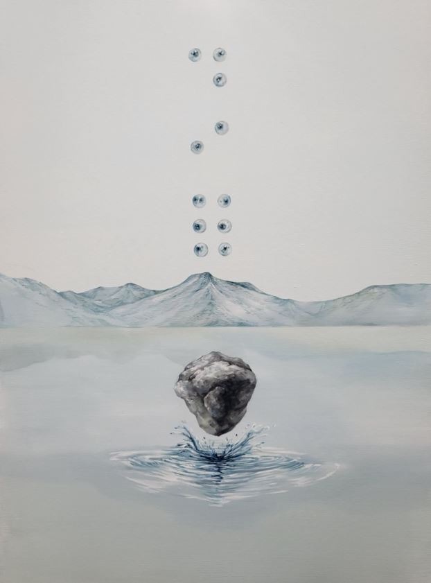 파동 · oil on canvas · 60x72cm · 2023 · oil on canvas · 박중선 · Park Joong-seon · (이미지 출처 = 이젤갤러리) · (Image Source = easel gallery)