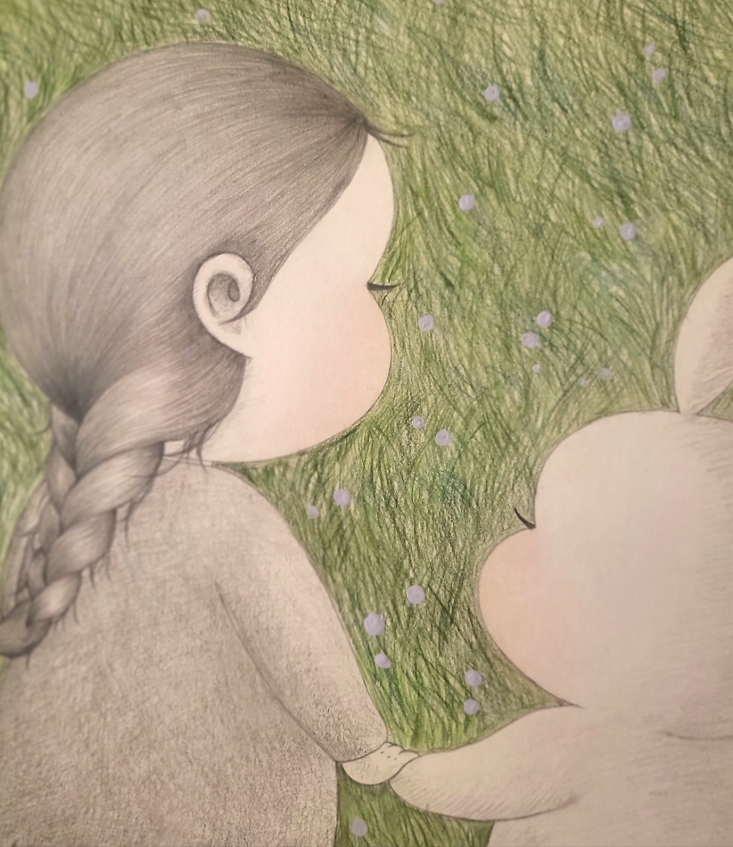 Hand in Hand · mixed media on paper · Hand in Hand · mixed media on paper · 꼬닐리오 · Coniglio · (이미지 출처 = 갤러리효) · (Image Source = gallery hyo)