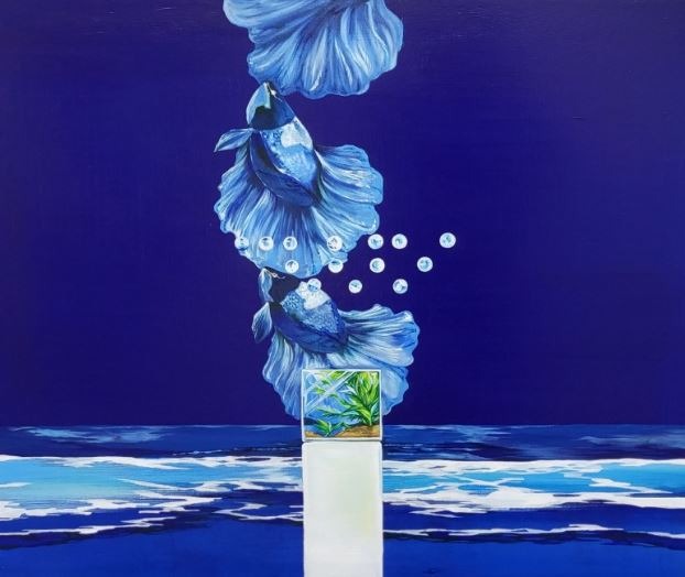나아가다 · oil on canvas · 72x60cm · 2023 · oil on canvas · 박중선 · Park Joong-seon · (이미지 출처 = 이젤갤러리) · (Image Source = easel gallery)