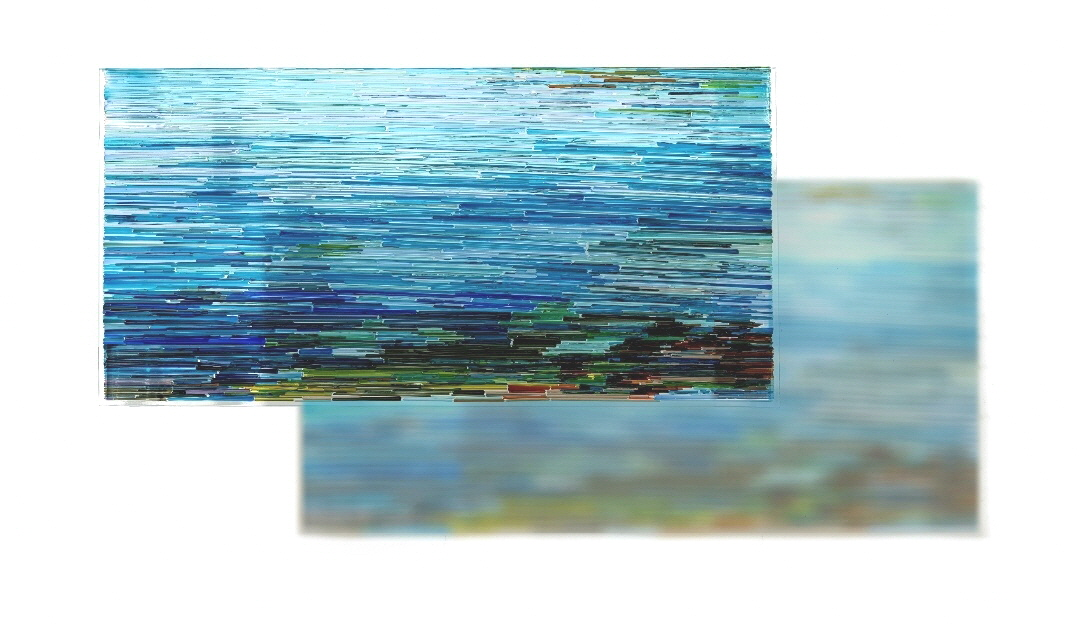 Afterimage · Glass · 65x45cm · 2023 · Afterimage · Glass · 송영화 · (이미지 출처 = 하랑갤러리) · (Image Source = harang gallery)