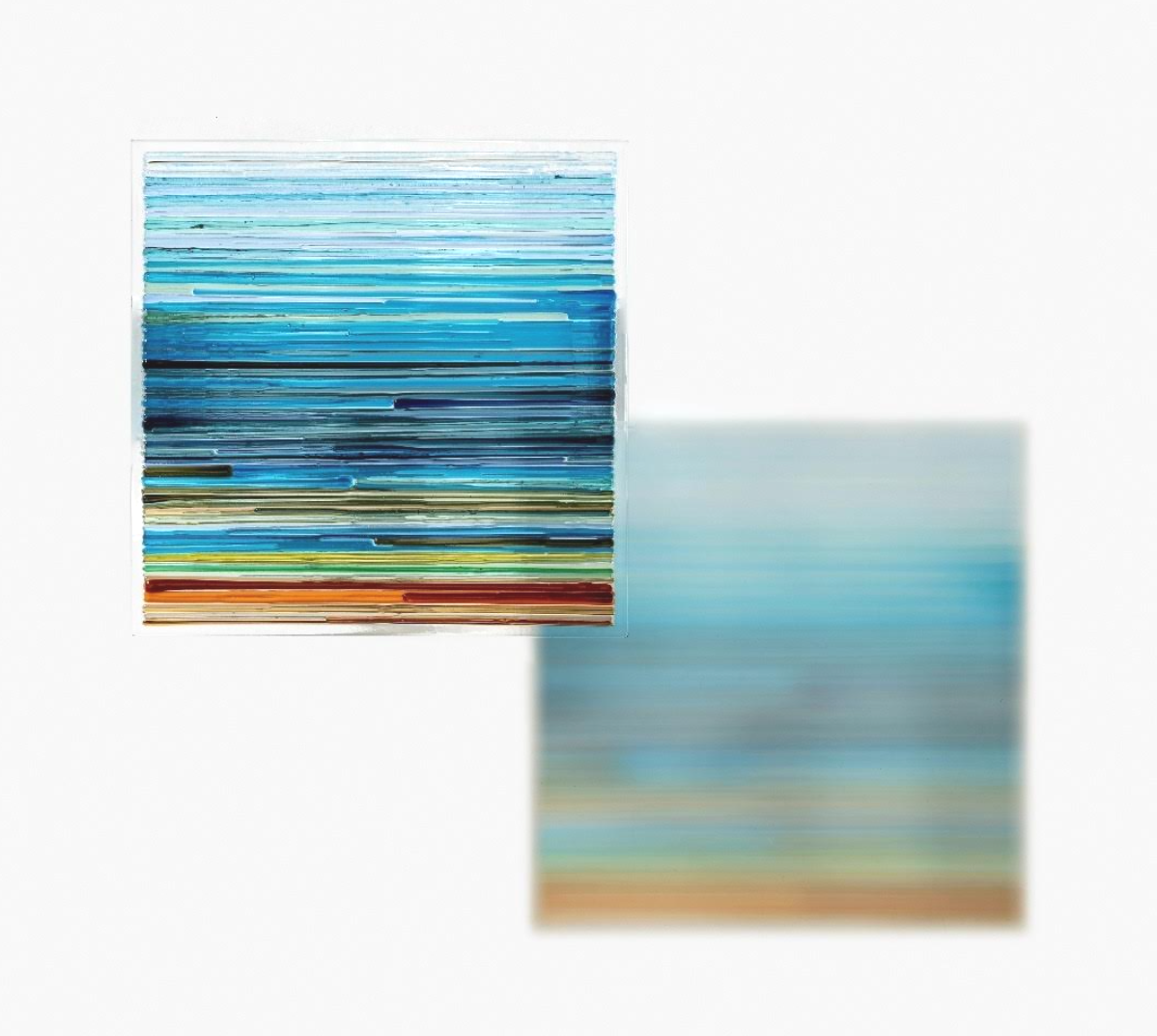 Afterimage · Glass · 25x25cm · 2023 · Afterimage · Glass · 송영화 · (이미지 출처 = 하랑갤러리) · (Image Source = harang gallery)