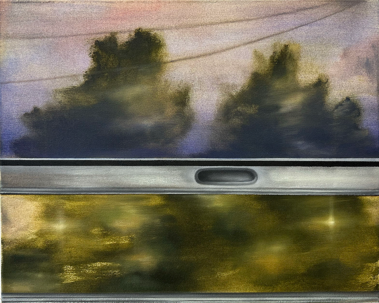Glimpse · Oil on canvas · 40cm x 50cm · 2023 · Glimpse · Oil on canvas · Megan Menzies · Megan Menzies · (이미지 출처 = LKIF 갤러리) · (Image Source = LKIF GALLERY)
