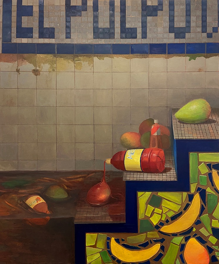 This is a Test-Mistakes Were Made · Oil on Linen · 76cmX63.5cm · 2023 · This is a Test-Mistakes Were Made · Oil on Linen · Audrey Rodriguez · Audrey Rodriguez · (이미지 출처 = 갤러리무모)