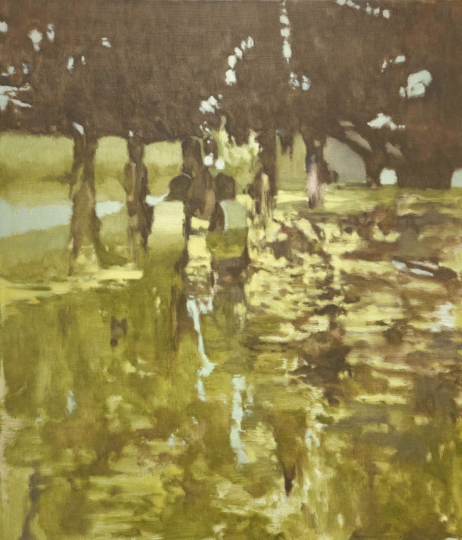 오후의 자리 · oil on canvas · 72.5x61cm · 2023 · oil on canvas · 양희성 · (이미지 출처 = 누크갤러리)