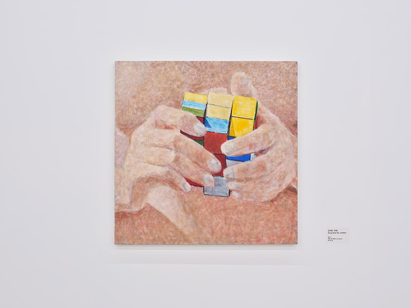 전시전경 · Exhibition view · 강석호〈무제〉, 2015, 캔버스에 유채, 91×91cm · *출처:아르코 미술관