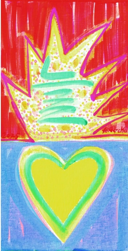김용철, <늘>, 2025, 아크릴 물감, 캔버스, 35x19cm