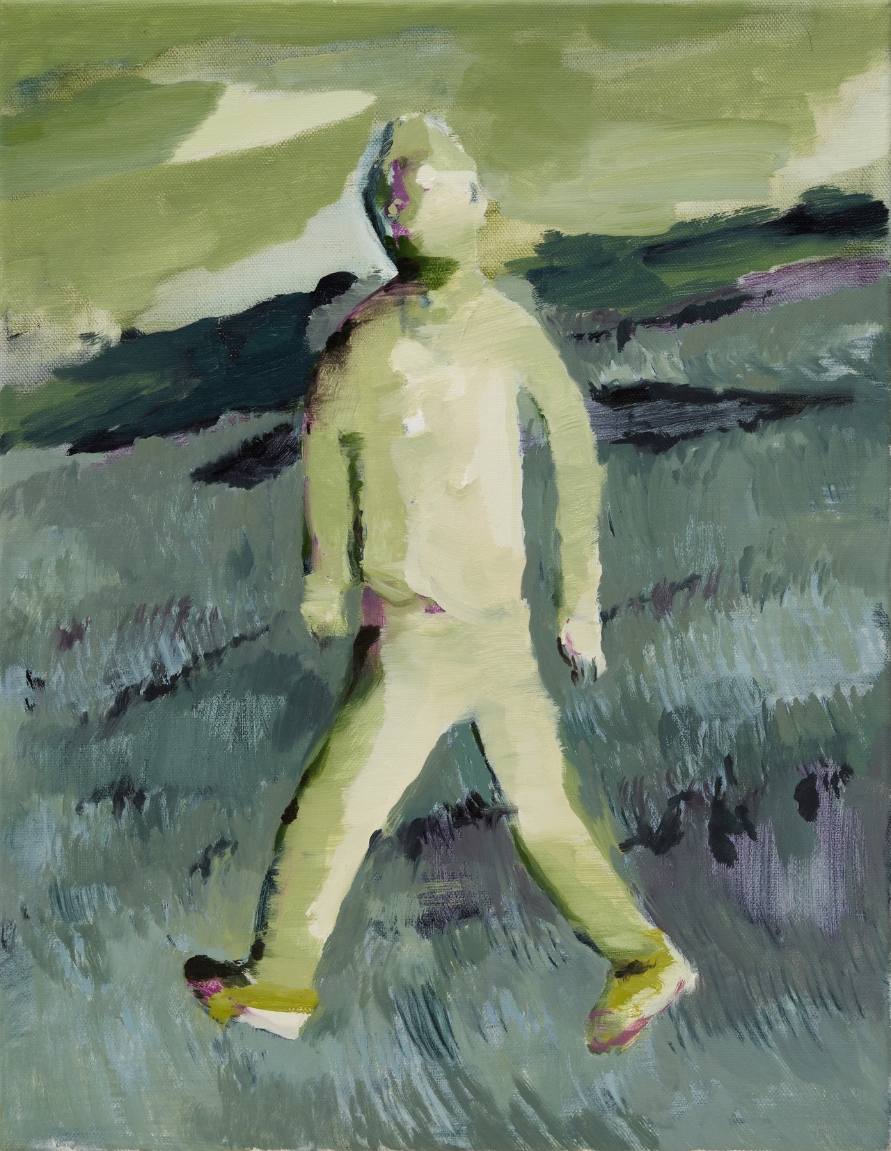 낯선 사람 · Oil on canvas · 40.9 x 31.8 cm · 2020 · 박신영 · 출처:눈컨템포러리