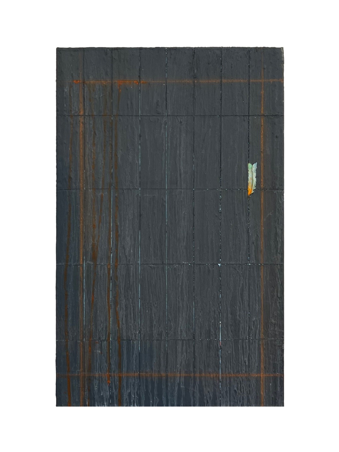 Black Tarps · Acrylic and oil on canvas · 53x33.5cm · 2025 · 전진표 · 출처:중정갤러리