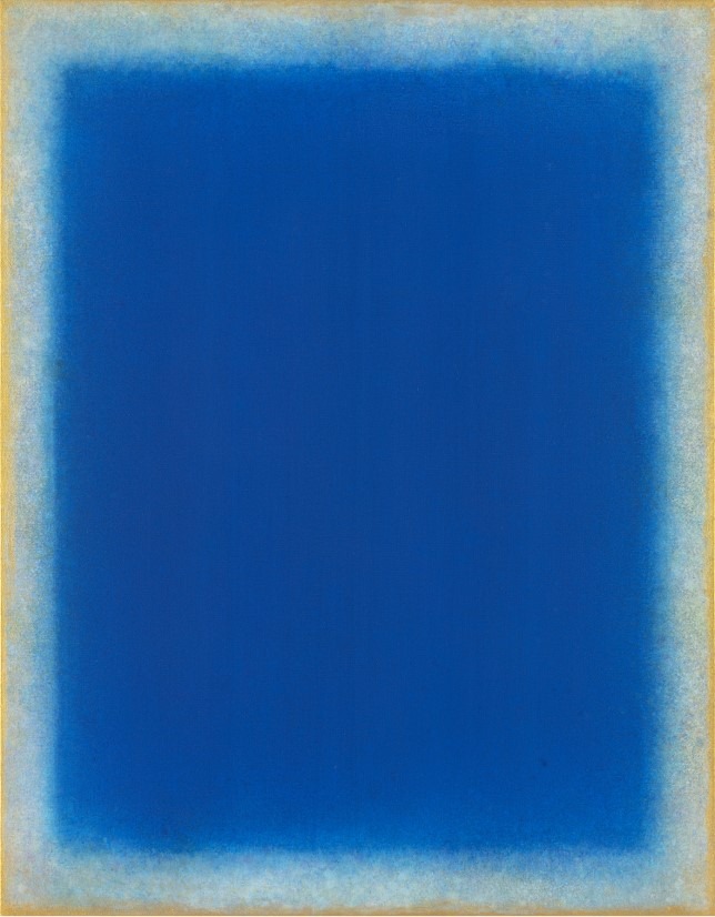 Into Light-blue04 · tempera on canvas · 116.8x91.0cm · 2023 · 박현주 · 출처 및 제공: 예화랑