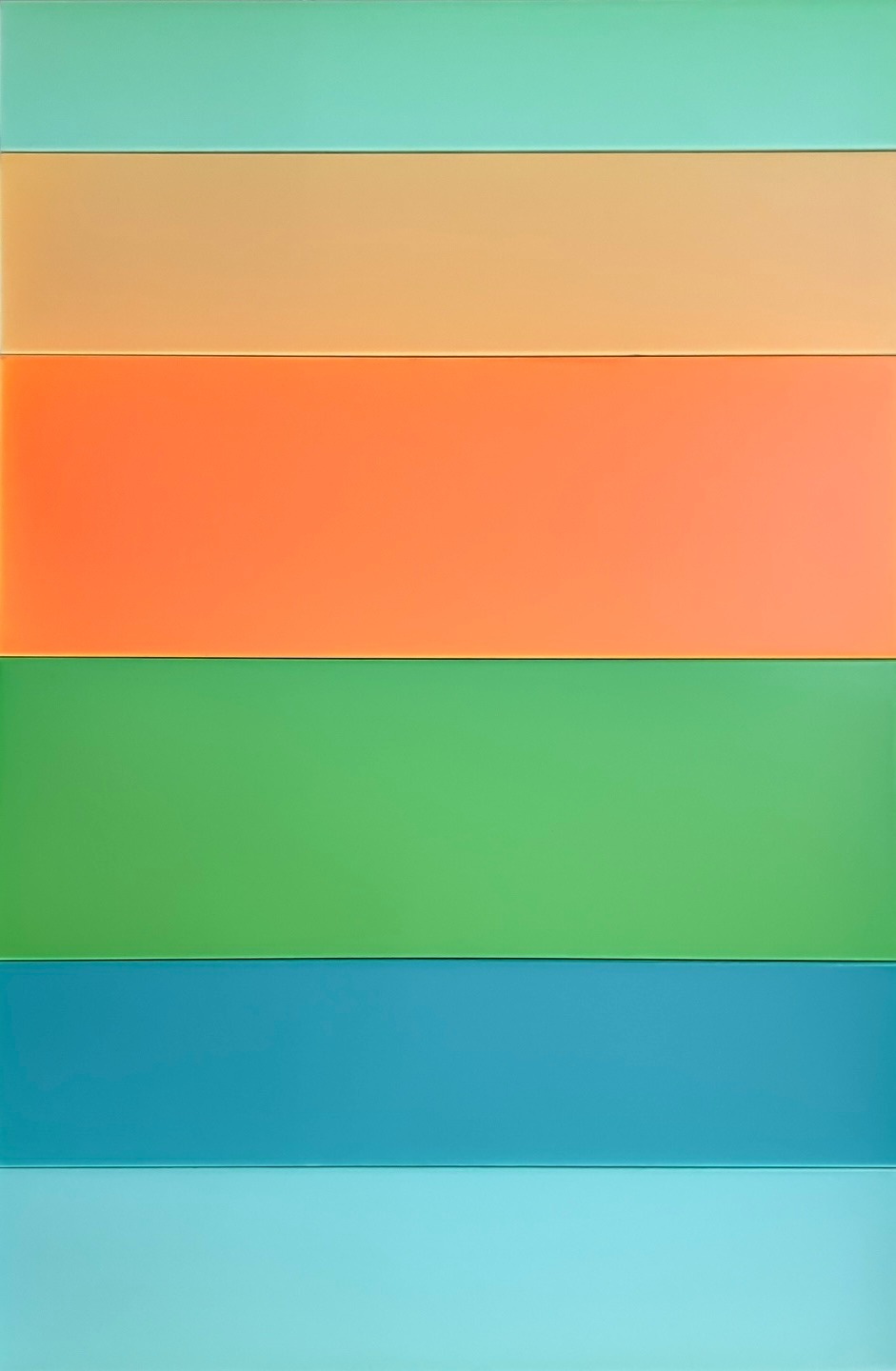 cherish the time-line · acrylic, medium on canvas · 90x30cm(x2),90x20cm(x3),90x15cm(x1) · 윤종주 · 출처 및 제공: 예화랑