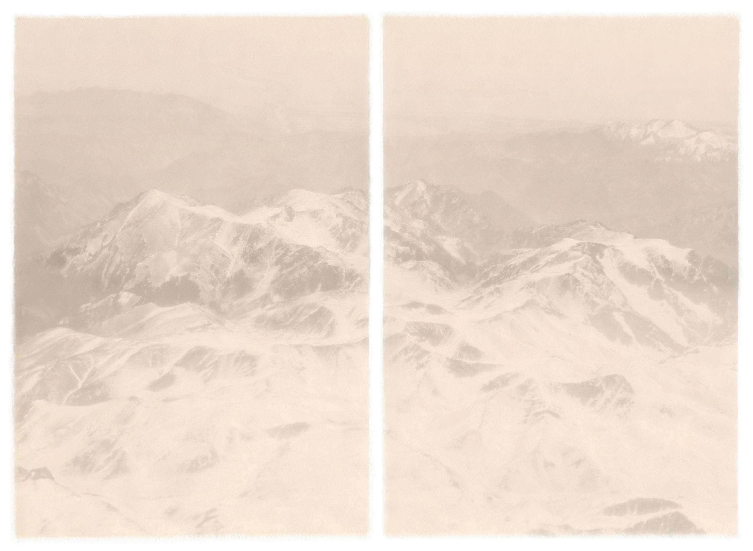Mt. Tianshan, Central Asia 2025 · Photography on Kozo Paper · 200x135cm(1) · 2025 · Season Lao