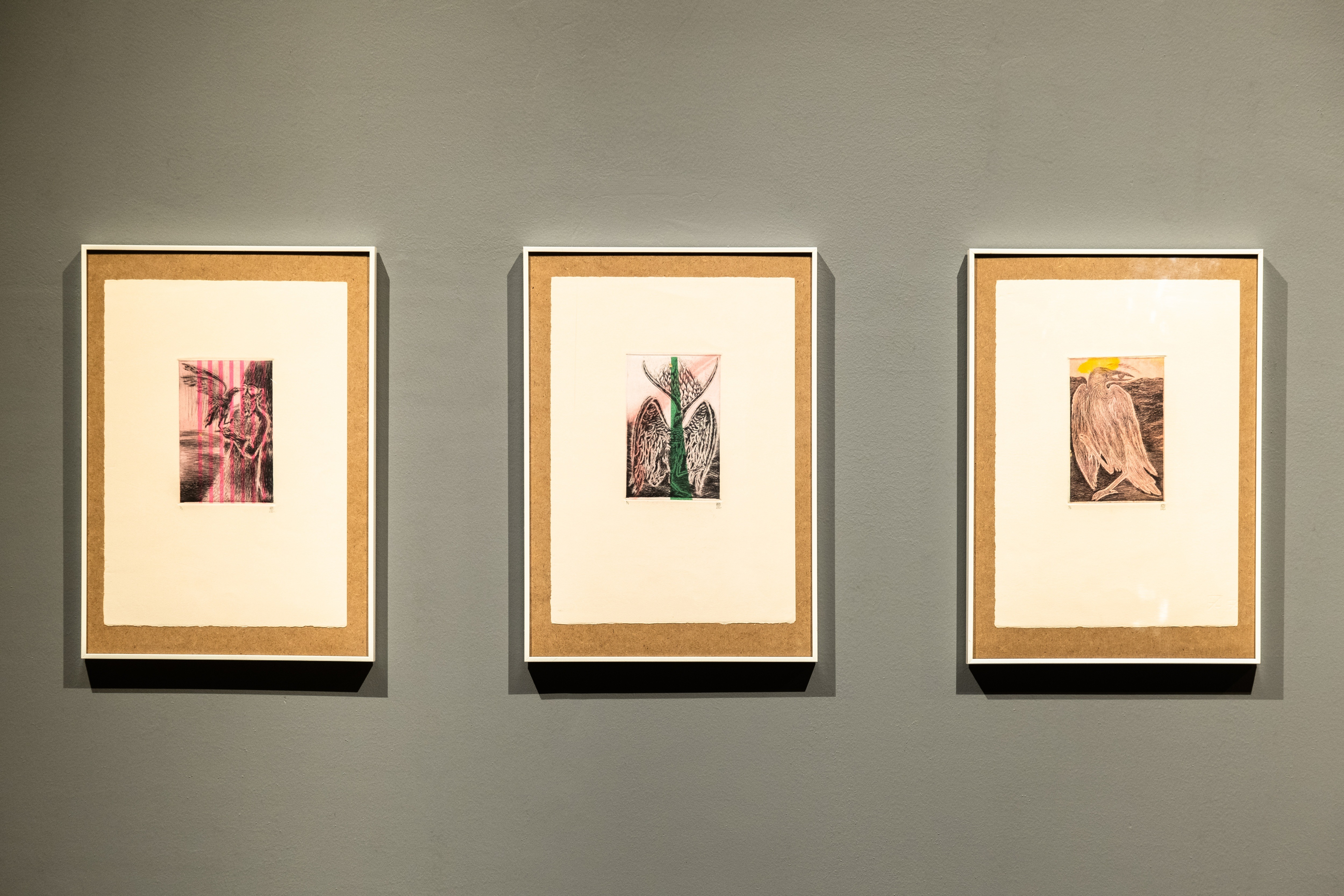 풍경으로의 유배 · 파브리아노 로사피나 판화지 위에 친 콜레와 드라이포인트 · 9.5x15cm(5점) · 2021 · 마두 다스