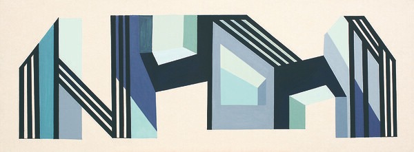 Mind Scape_250024 · 122×46cm · 2025 · acrylic on Korean paper