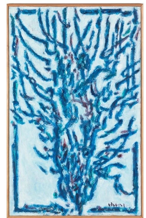 겨울나무 Ⅱ · 캔버스에 유채 · 122 x 77 cm · 2011 · 이상국
