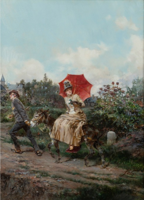 우아한 산책 · Oil on panel · 1878 - 1880 · The Gallant stroll · 안토니오 레토