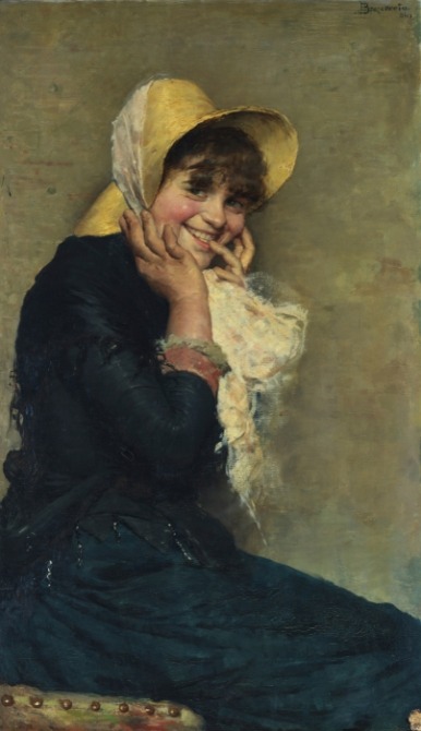 이른 허영심 · Oil on canvas · 1884 · Early vanity · Oil on canvas · 루이지 브란카치오