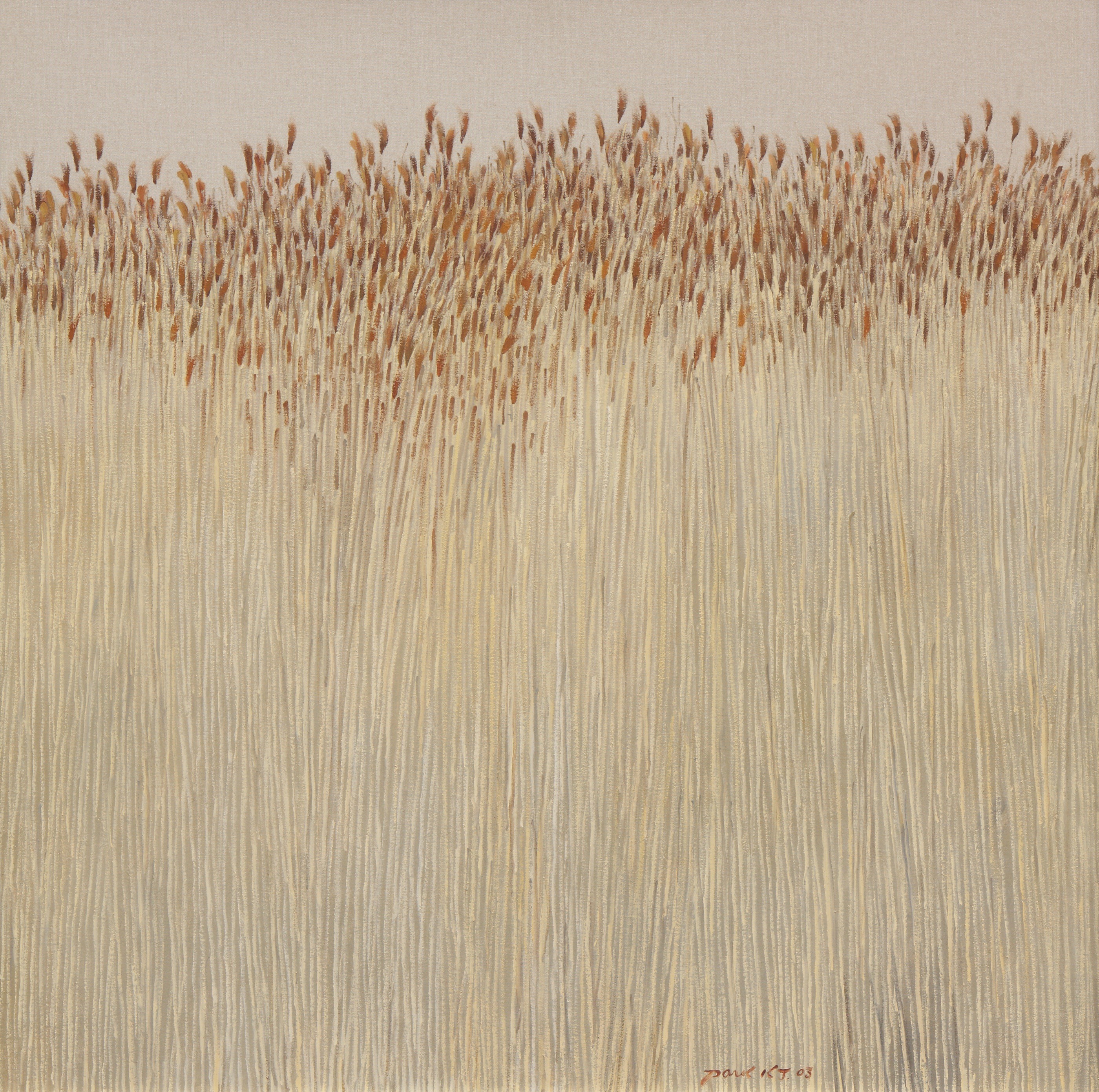 자연의 소리 · 캔버스에 유화물감 · 66×66㎝ · 2003 · 박광진