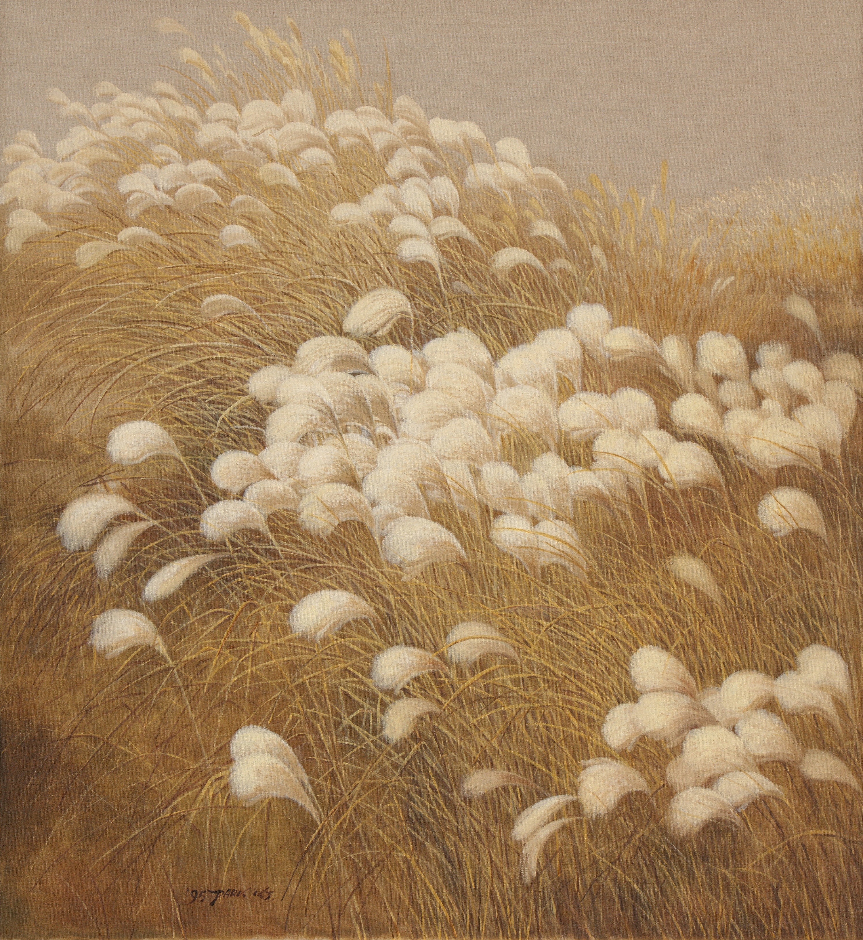 자연의 소리 · 캔버스에 유화물감 · 120×110cm · 1995 · 박광진