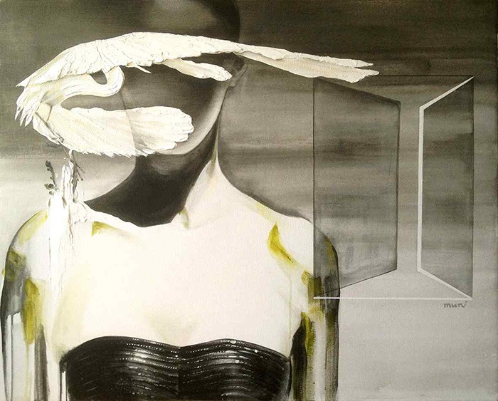 이끌림(Allure) · Mixed Media on Canvas · 90.9 x 72.7cm · 2013 · MUNI(연문희) · 출처 및 제공: 연문희 작가