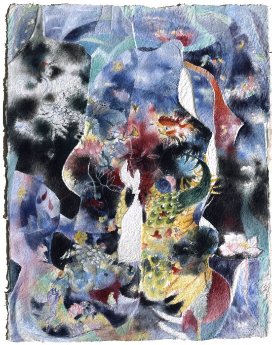 무제 · 종이에 수묵 · 170x132cm · 1989 · 원문자
