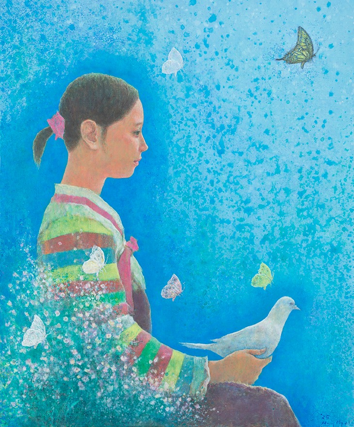 새벽 | The Dawn · Acrylic on canvas · 72.7 x 60.6cm 28.6 x 23.9in. · 2025