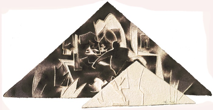 무제 · 종이에 수묵 · 111x214cm · 1996 · 원문자