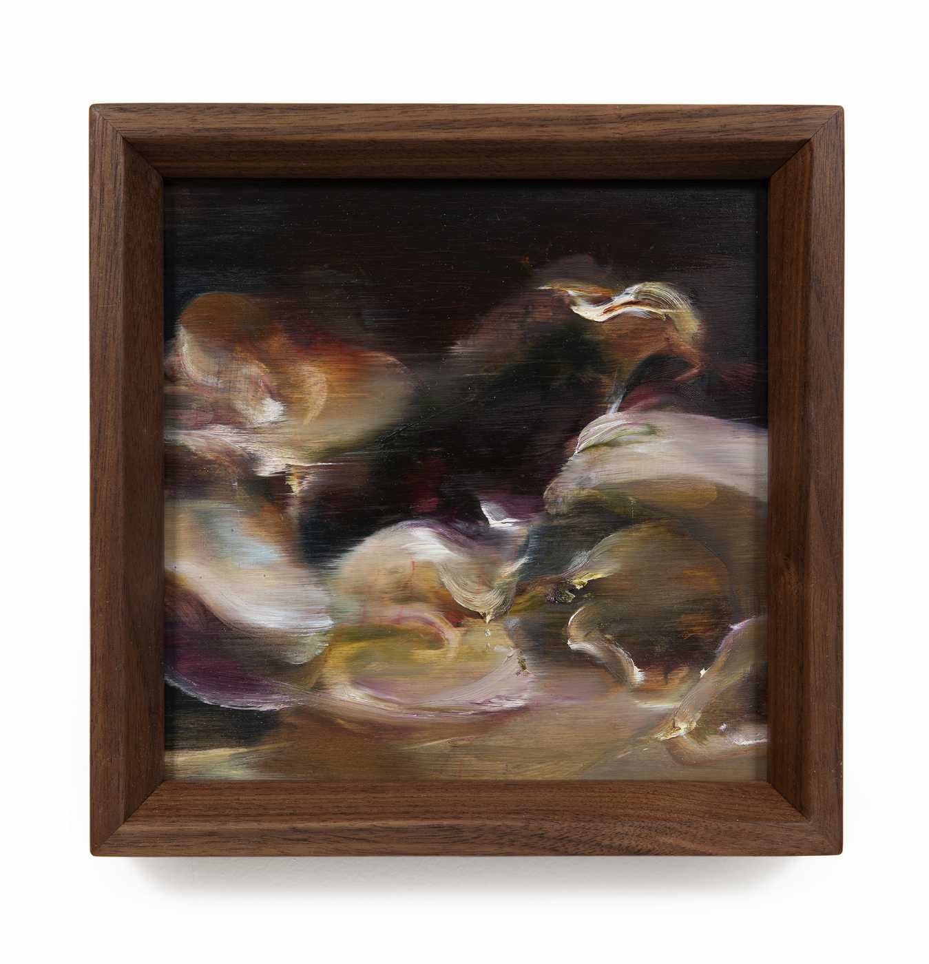 Study for Cabinet (Mountain Goat) · 오일 페인트. 우드 패널 · 2025