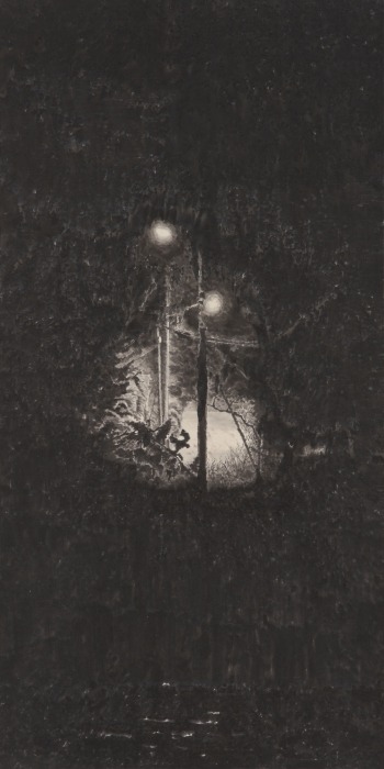 섬1 · 장지에 수묵 · 70×140cm · 2021 · 임철민