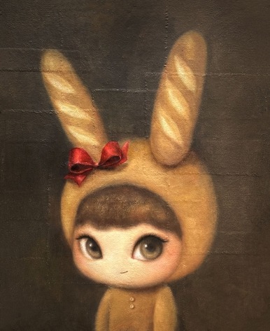 My Passport Photo · Oil and oil pastel on canvas · 90.9x72.2cm · 2024 · 권하나