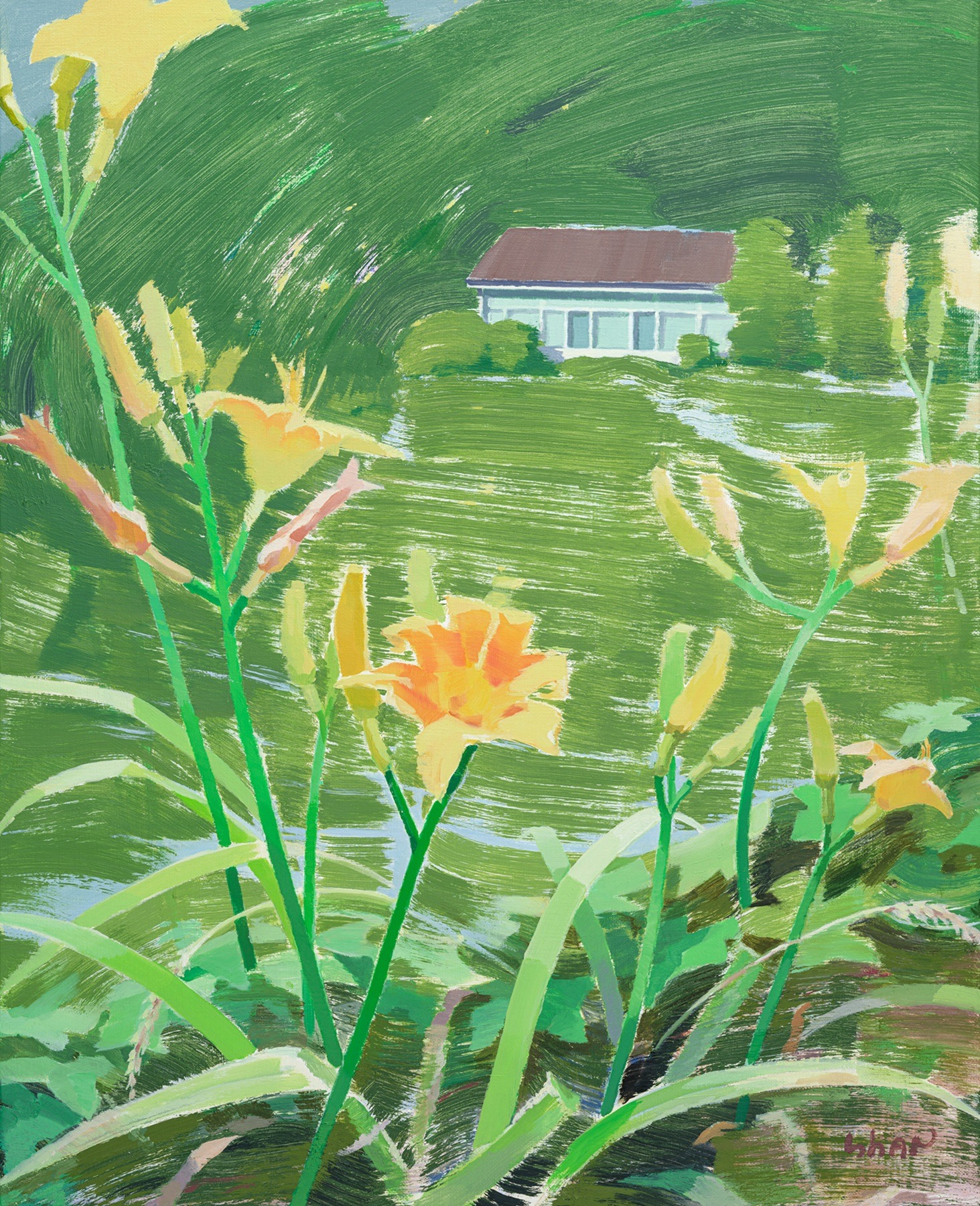 허밍_집을 위한 노래 · Oil on canvas · 65.1x53cm · 2025 · 최경선 Kyungsun Choi