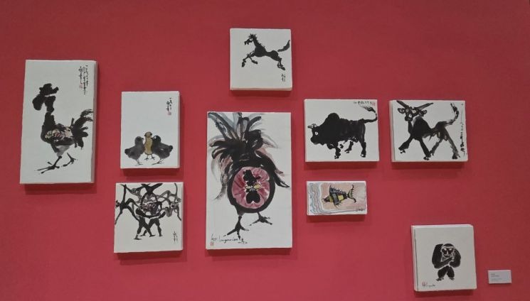 전시전경 · Exhibition view · 이응노 화가의 작품 동물화(사진:모석봉)