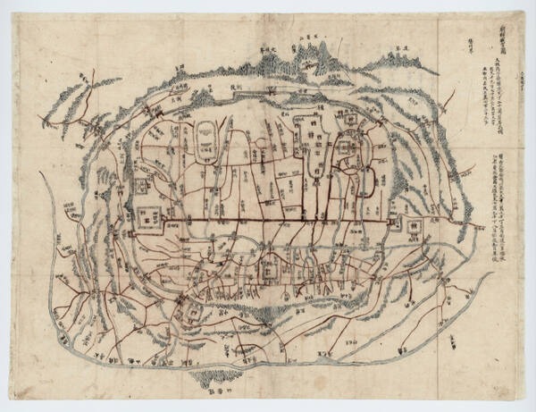 1849년 제작된 조선성시도. 서울시 제공