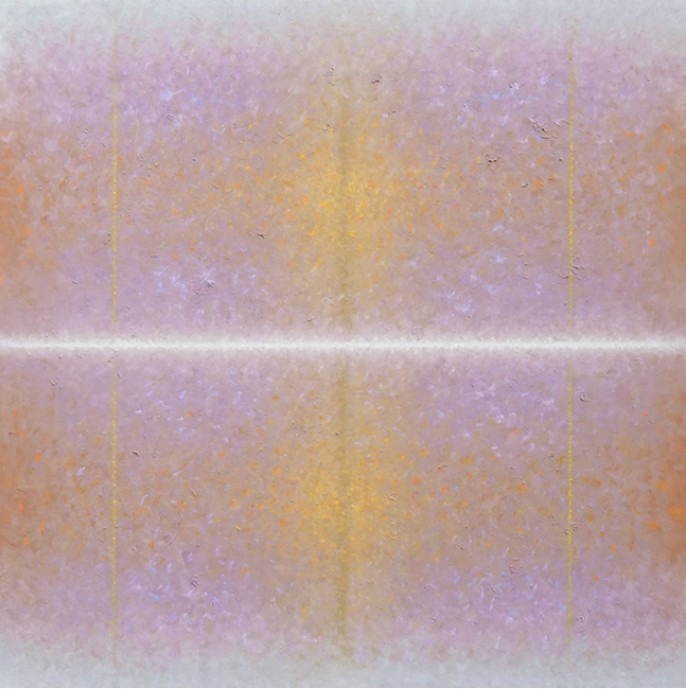 진동 #37 · Oil on canvas · 130.3×130.3cm · 2025 · 양현모