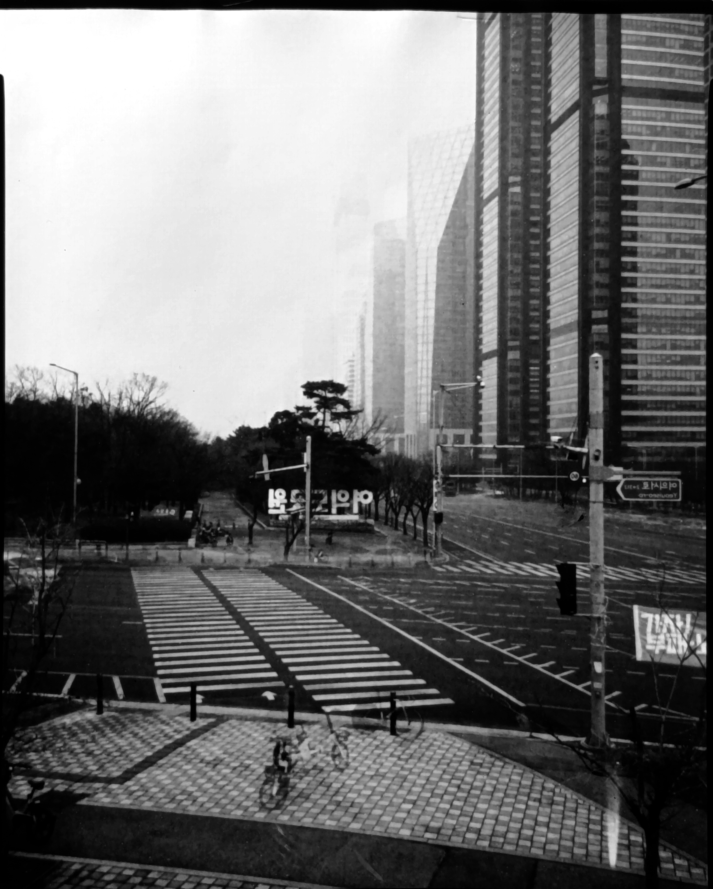 마포대교남단여의도방향.2026.2.13.15h00 · Silver Gelatine Direct Positive Paper · 8x10inch · 2026