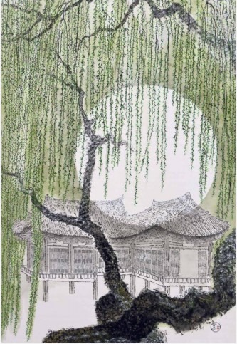 유루 · Ink on paper · 192x130cm · 2024 · 박대성