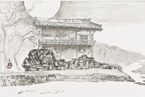 독락당 · Ink on paper · 46x69cm · 2021 · 박대성