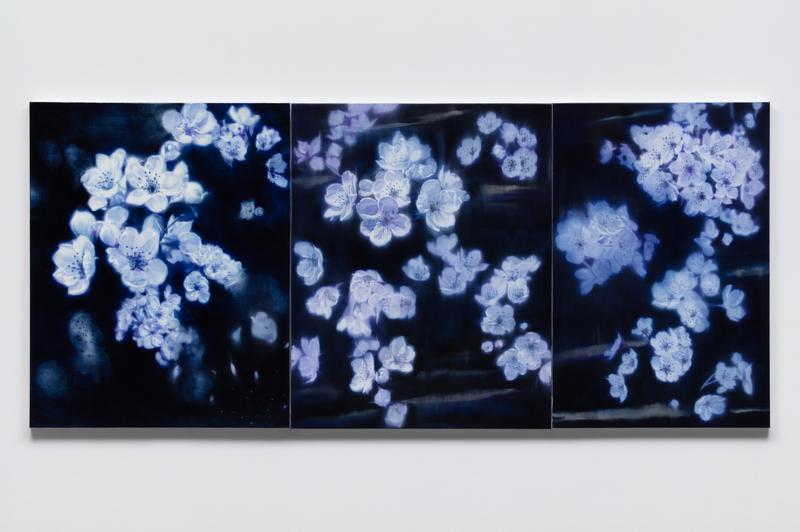 배꽃 22 · Oil on canvas · 91x205cm · 2022 · 김정선 · (이미지출처 = 이화익갤러리)