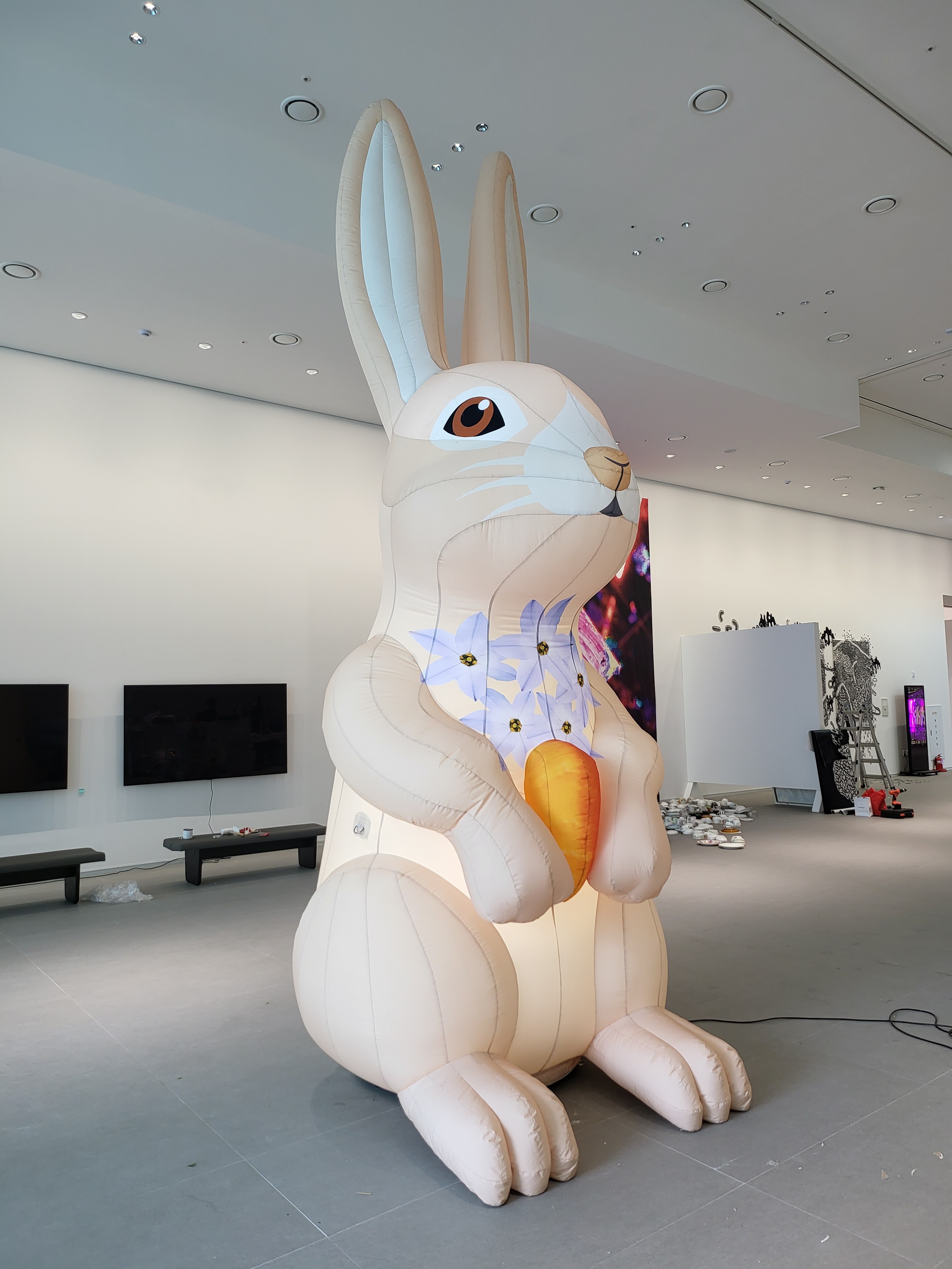 스텔라 래빗 · inflatable fabric · 350X130x130cm · 2019 · 오원영 · (이미지제공 = 울산시립미술관)