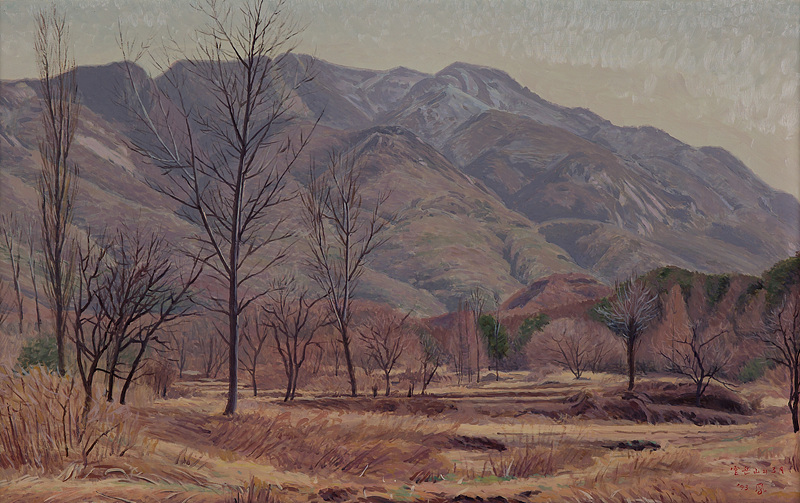 설악의 3월 · 캔버스에 유채 · 70×115cm · 1993 · 김서봉 · (이미지출처 = 한원미술관)