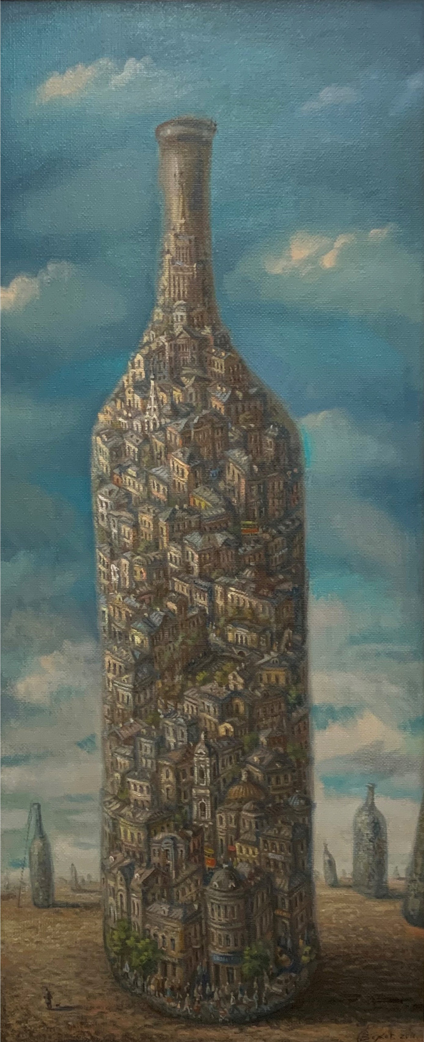 삶은 어디에나 · 캔버스에 유채 · 120x50cm · 2016 · 세르게이 볼코프 · (이미지제공 = 갤러리 까르찌나)