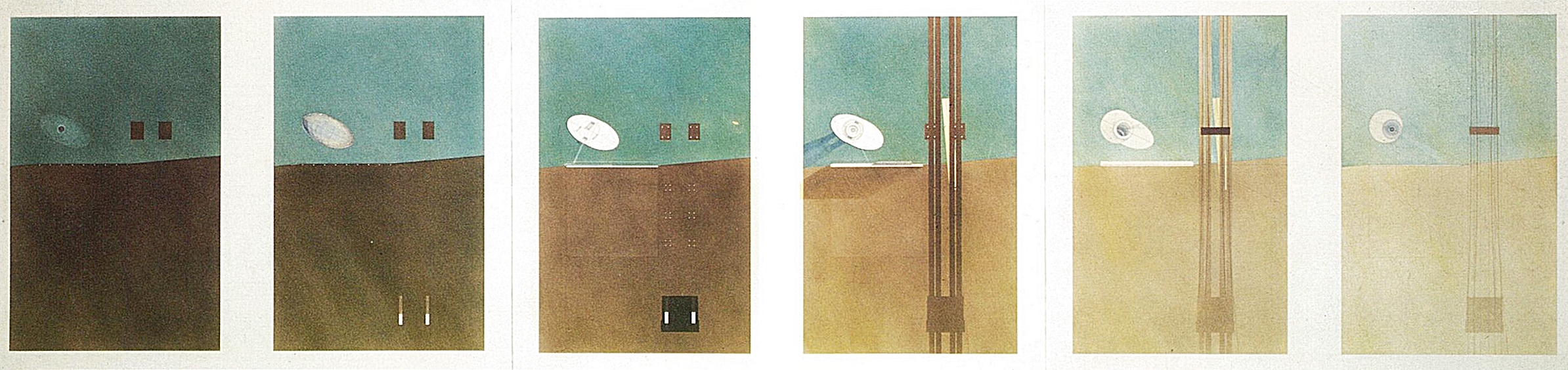Z터미널 · 단면적 평면(Sectional Plans), 드로잉 · 1990 · 김준성 · (이미지출처= 성북구립 최만린미술관)