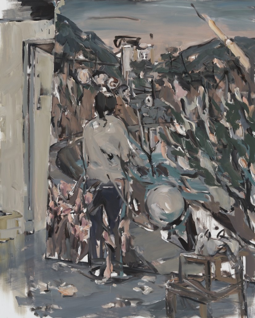그림과 사람 · oil on canvas · 200x160cm · 2022 · Painting with Figure · oil on canvas · 장재민 · Jang Jae Min · (이미지출처 = 보안1942) · (Source = Boan1942)