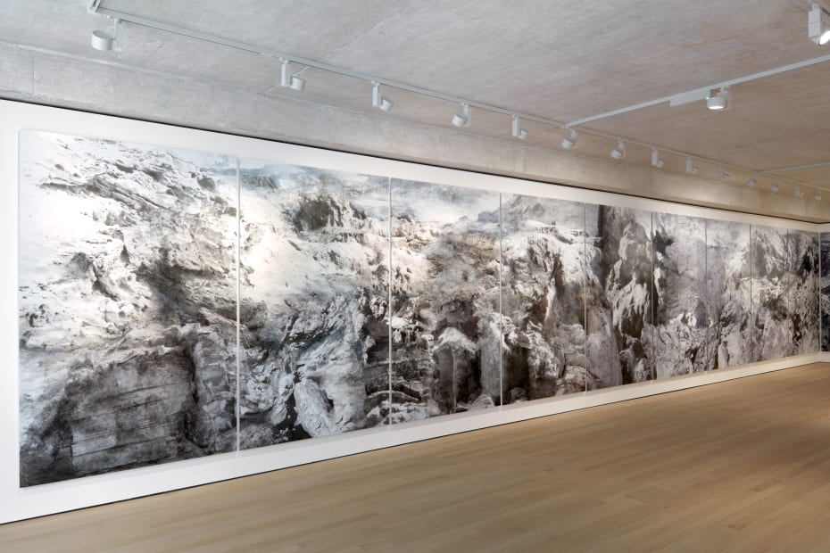 Earth, Wind, & Fire I · UV print, polymer UVLS varnish & natural pigments on dibond · 9 parts, each: 240 x 148 cm · 2022 · Earth, Wind, & Fire I · UV print, polymer UVLS varnish & natural pigments on dibond · Marie Cloquet · Marie Cloquet · (이미지출처 = 제이슨함) · (Sour