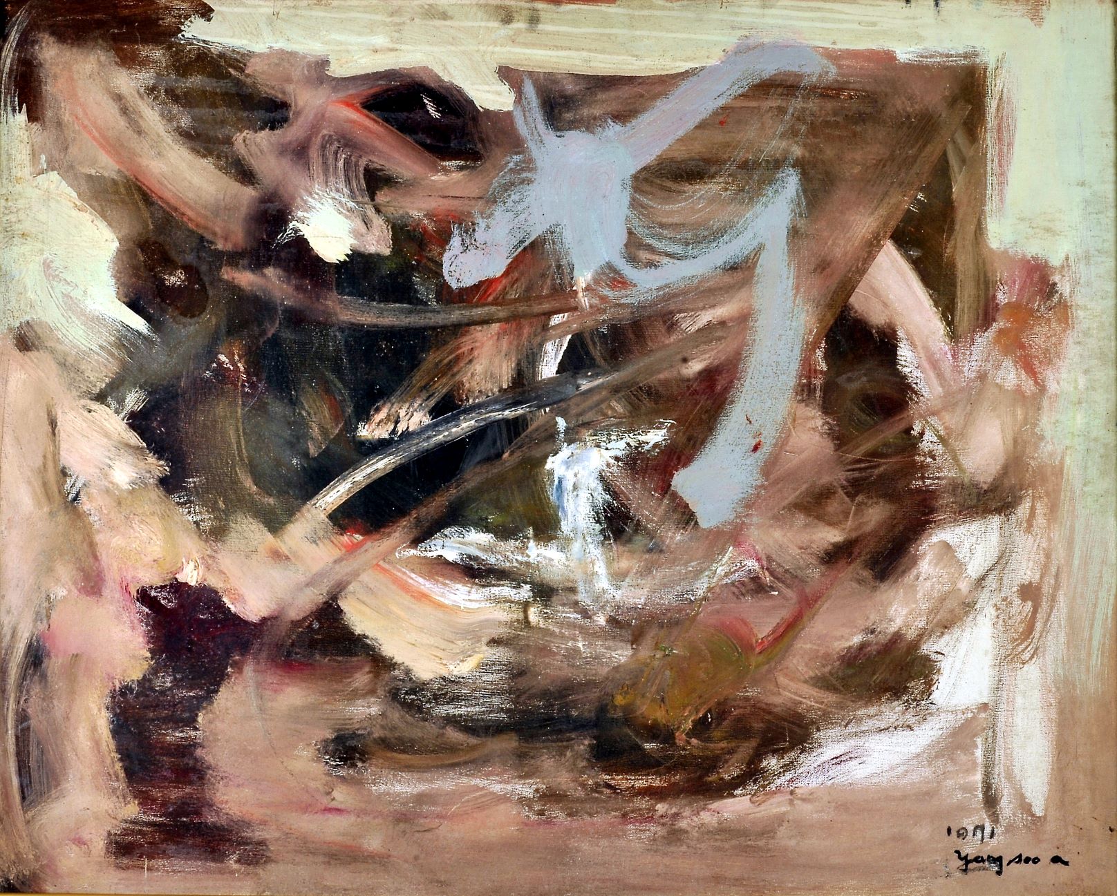 무제 · 캔버스에 유채 · 73x90.5cm · 1971 · 양수아 · (이미지출처 = 광주시립미술관)